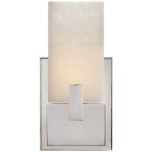 Covet 11" Short Clip Bath Sconce with Alabaster Shade by Kelly Wearstler