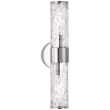 Liaison 21" Medium Sconce with Crackle Glass by Kelly Wearstler