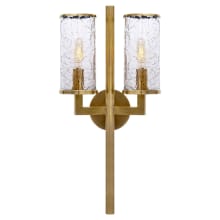 Liaison 9-1/2" Wide Wall Sconce with Crackle Glass Shade