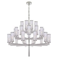 Liaison 47" Three-Tiered Chandelier with Crackle Glass by Kelly Wearstler