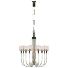 Reverie 29" Medium Chandelier with Clear Ribbed Glass by Kelly Wearstler