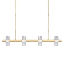 Laurel 9" Wide Crystal Linear Chandelier