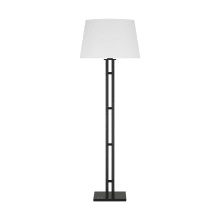 Haddon 59" Tall LED Floor Lamp with Linen Shade