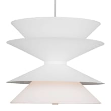 Chambord 12 Light 26" Wide Pendant with Paper Shades