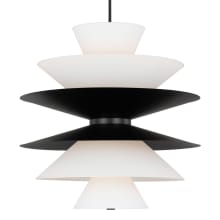 Chambord 16 Light 34" Wide Pendant with Paper Shades