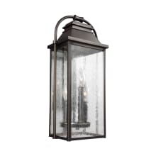 Wellsworth 3 Light 18" Tall Outdoor Wall Sconce