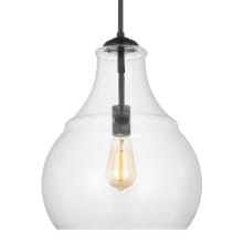 Zola 13" Wide Pendant with Clear Glass Shade