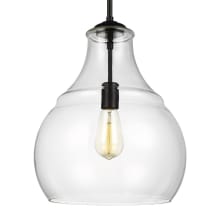 Zola 13" Wide Pendant with Clear Glass Shade