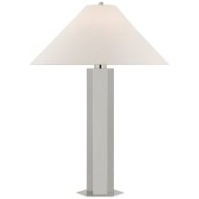 Olivier 28" Tall Buffet Table Lamp with White Linen Shade