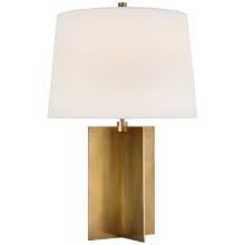 Costes 25" Tall Buffet Table Lamp with White Linen Shade