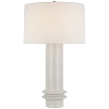 Montaigne 30" Tall Buffet Table Lamp with White Linen Shade