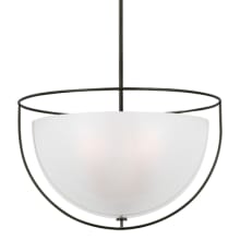 Odeon 3 Light 18" Wide Pendant with Frosted Glass Shade
