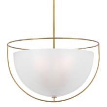 Odeon 3 Light 18" Wide Pendant with Frosted Glass Shade