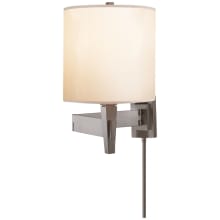 Architects 13" High Wall Sconce with Silk Shade
