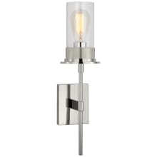 Beza 20" Tall Wall Sconce with Clear Glass Shade