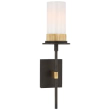 Beza 20" Tall Wall Sconce with Frosted Glass Shade