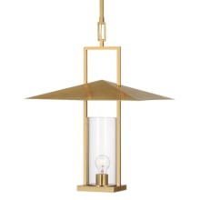 Amity 18" Wide Pendant with Clear Glass Shade