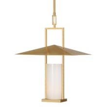 Amity 18" Wide Pendant with Frosted Glass Shade