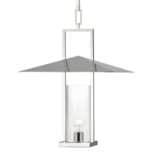 Amity 18" Wide Pendant with Clear Glass Shade