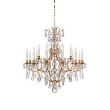 Antoinette 18 Light 35" Wide Crystal Candle Style Chandelier