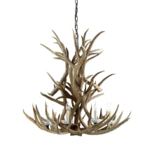 Straton 8 Light 36" Wide Antler Candle Style Chandelier