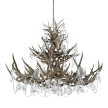 Straton 18 Light 53" Wide Crystal Candle Style Chandelier