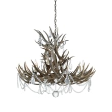 Straton 12 Light 57" Wide Crystal Candle Style Chandelier