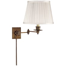 Single Light 13" High Wall Sconce with Silk Shade