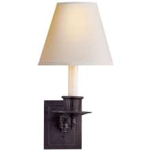 Single Light 12" High Wall Sconce with Natural Paper Shade