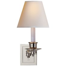 Single Light 12" High Wall Sconce with Natural Paper Shade