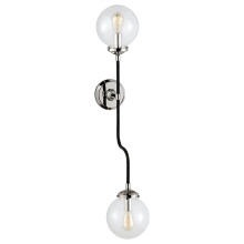 Bistro 6" Wide Wall Sconce with Clear Glass Shade