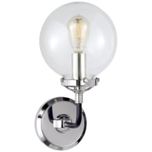 Bistro 6" Wide Wall Sconce with Clear Glass Shade