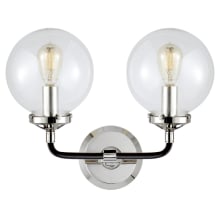 Bistro 10-3/4" High Wall Sconce with Clear Glass Shade