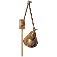 French Library 5-3/4" Wide Plug-In Wall Sconce