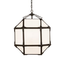 Morris 3 Light 19" Wide Lantern Chandelier