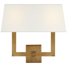 Square 2 Light 14" Tall Wall Sconce