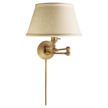 Boston 13" High Wall Sconce with Linen Shade