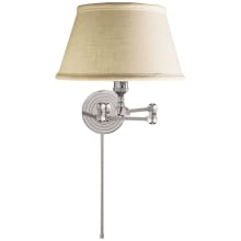 Boston 13" High Wall Sconce with Linen Shade