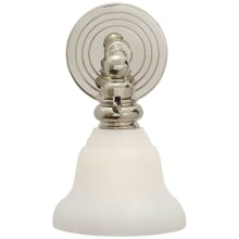 Boston 9" Single Wall Light with White Glass by E.F. Chapman