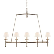 Classic 5 Light 45" Wide Linear Chandelier