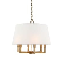 Square 6 Light 24" Wide Chandelier