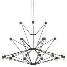 Lassell 46" Wide LED Abstract Chandelier 2700K, 90 CRI, 7854 Lumens
