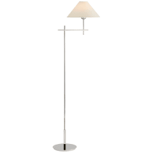 Hackney 52" Bridge Arm Floor Lamp with Natural Linen Shade by J.Randall Powers
