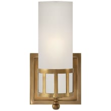 Openwork 9" High Wall Sconce with Frosted Glass Shade