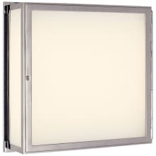 Mercer 24" Square Box Light with White Glass by Thomas O'Brien