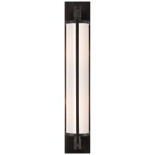 Keeley 20-3/4" High Wall Sconce with White Glass Shade