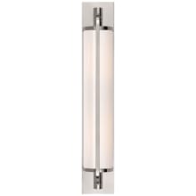 Keeley 20-3/4" High Wall Sconce with White Glass Shade