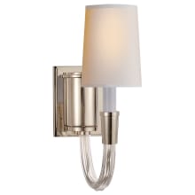 Vivian 13-1/2" High Wall Sconce with Natural Paper Shade