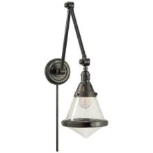 Gale 21-1/2" High Wall Sconce with Seedy Glass Shade