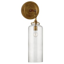 Katie 16-1/4" High Wall Sconce with Seedy Glass Shade